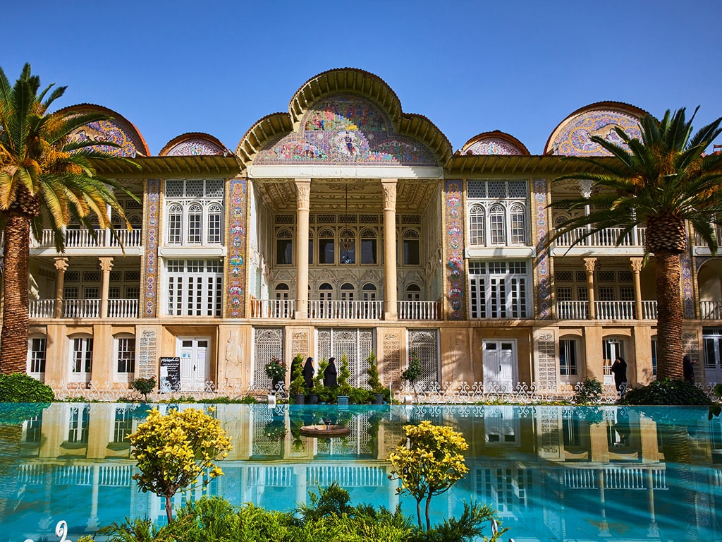 Eram-Schiras, Eram Garden-Iran, Eram Mansion-Shiraz. Der Bagh-e Eram