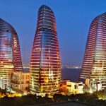 Die Flame Towers, flame towers –Baku, Flame towers Baku Azerbaijan, Zarathustra , Flame towers in Baku