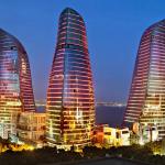 Tour de flamme, tours de flammes - Bakou, tours de flammes Bakou Azerbaïdjan, tours de flammes à Bakou