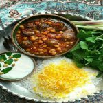 nourriture locale-Kashan, ragoût de Loobia Goosht