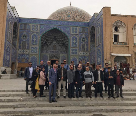 Gruppo indonese a Esfahan