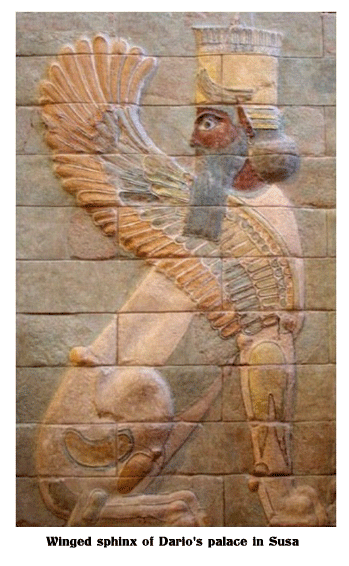 Winged-sphinx-of-Dario's-palace-in-Susa